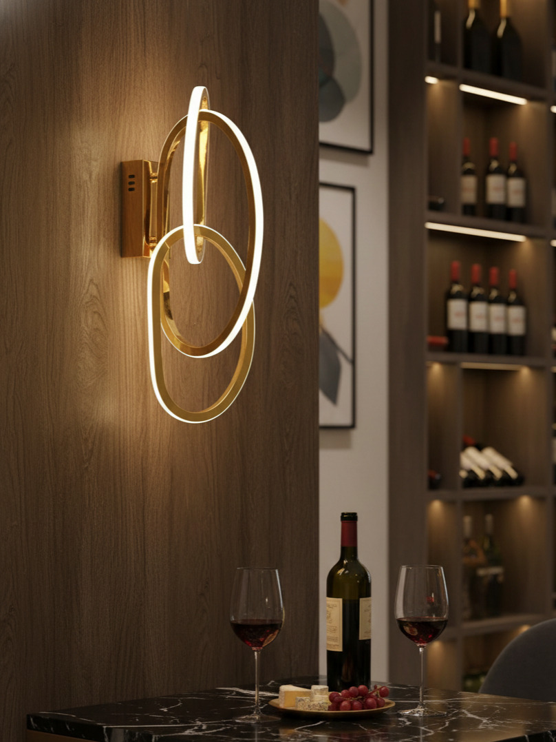 Đèn tường Song Vòng Ánh Vàng SNT6504