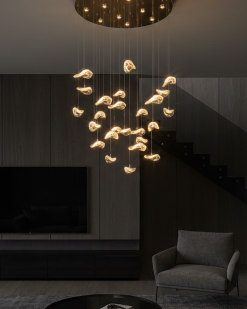 Đèn chùm cánh chim sang trọng SNT6602