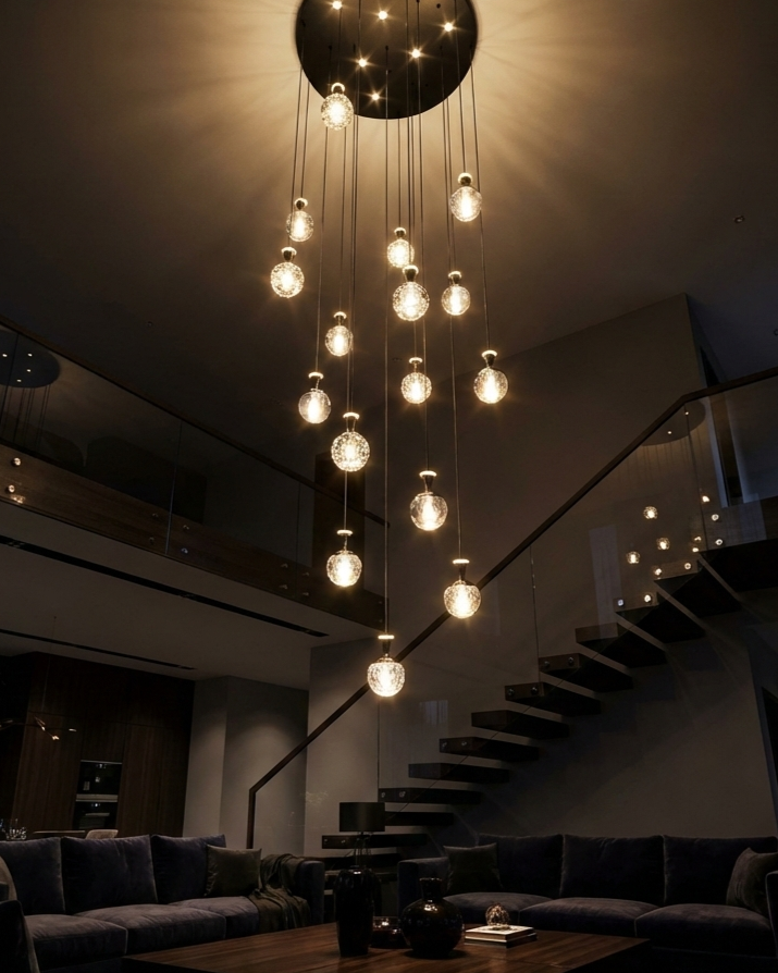 Đèn thông tầng bong bóng pha lê SNT6603