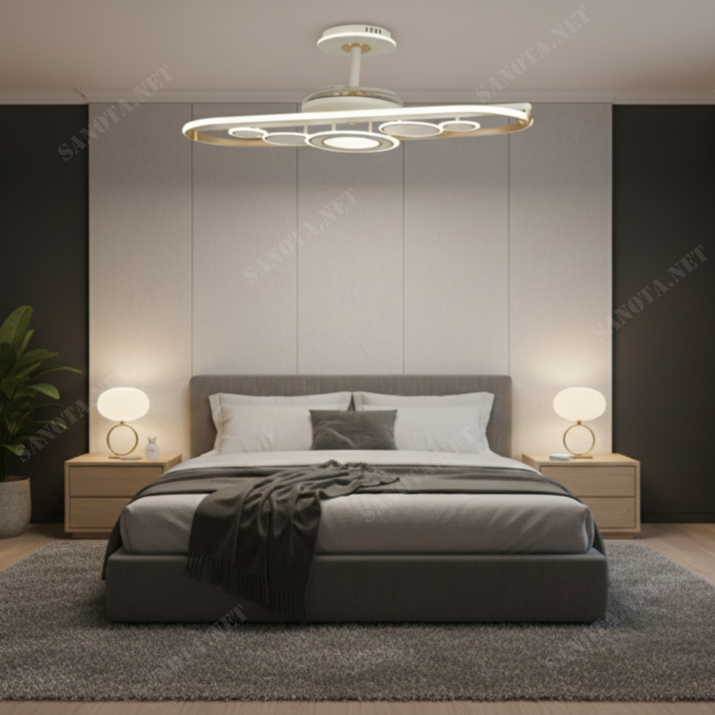 Quạt trần đèn Ngũ Quang Viên Mãn SNT6518 - Ảnh 2