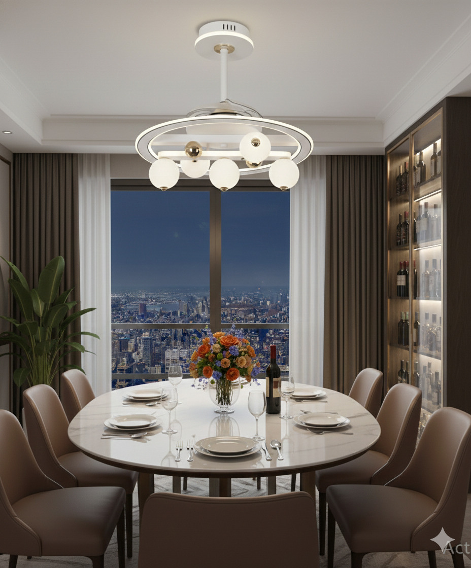 Quạt trần đèn Cầu Quang Hòa SNT6509