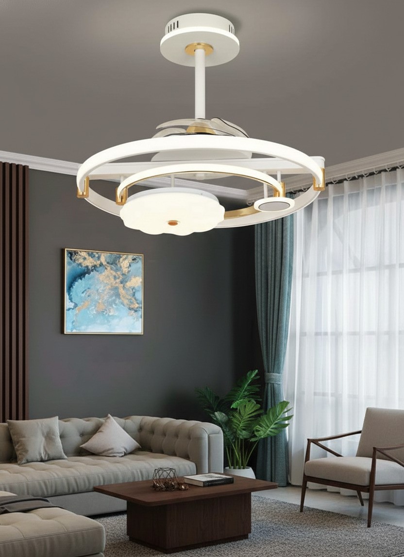 Quạt trần đèn Flower Ring SNT6511