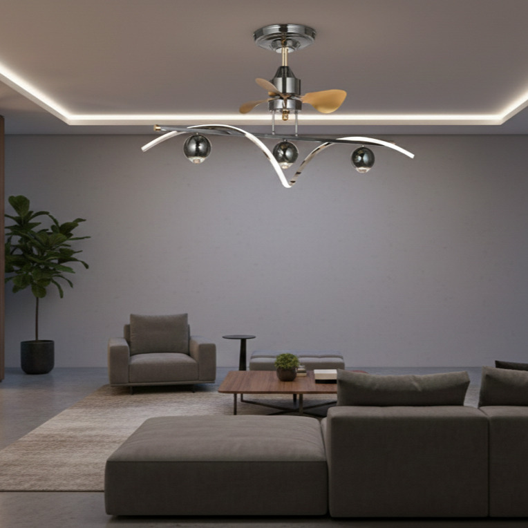 Quạt trần đèn Thanh Quang Lượn SNT6515