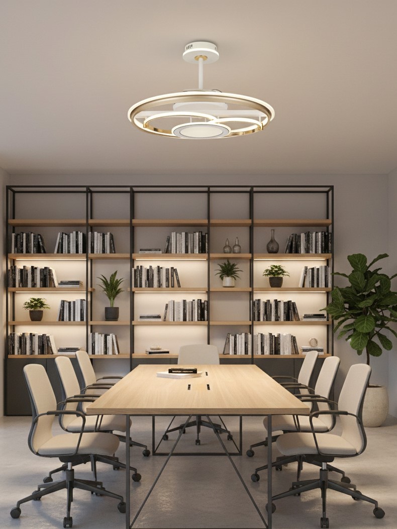 Quạt trần đèn Vòng Giữa Vòng SNT6513